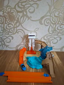 Hotwheel ikan paus set mainan mobil anak