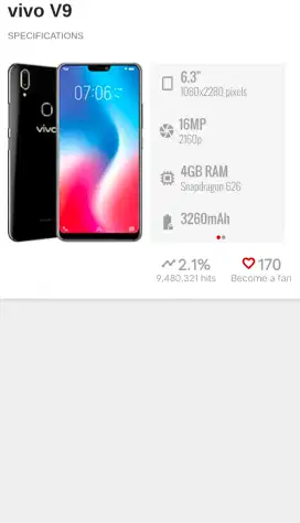 Jual handphone kawan, VIVO V9