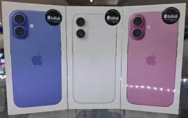 Kredit Iphone 16 256Gb Resmi Free 1x cicilan Tenor 9&12 Bln