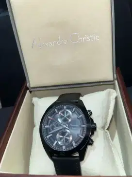 JAM TANGAN ALEXANDRE CHRISTIE AC 6581 TALI KULIT