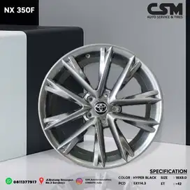 Velg NX350F R18.Utk Alphard,Vellfire,Camry,Innova,Reborn,Zenix,Corolla
