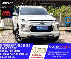 Tdp65JT Mitsubishi Pajero sport Dakar Dakkar 2.5 AT 2021 Putih Metalik