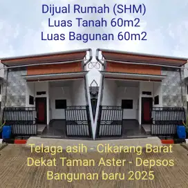 Dijual rumah minimalis 450jt (Nego) dekat Taman aster