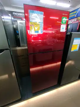 Kulkas 2 Pintu Sharp 246XG MR Bisa Dicicil Tanpa DP Gratis 2x Cicilan
