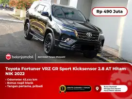 Toyota Fortuner VRZ GR Sport Kicksensor 2.8 AT Hitam 2022/2023