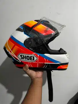 Shoei x14 nyamuk oren fullset