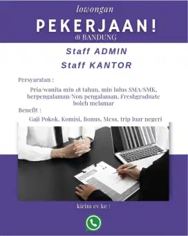 Info lowongan pekerjaan