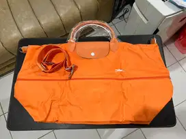 LONGCHAMP Le Pliage Travel Bag Expandable Orange