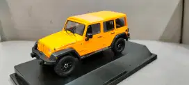 Diecast/miniatur Jeep Rubicon