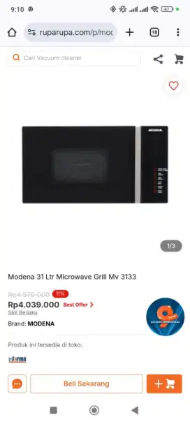 Modena Microwave Oven Grill