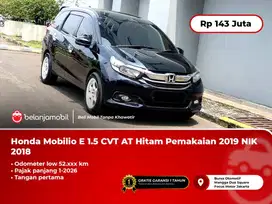 [ PAJAK PANJANG ] Honda Mobilio E 1.5 CVT AT Hitam 2018/2019