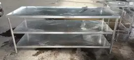 MEJA KERJA STAINLESS DAPUR PACU RESTORAN DAN KAFE
