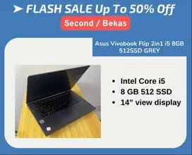 Asus Vivobook Flip 2in1 i5 8GB 512SSD GREY