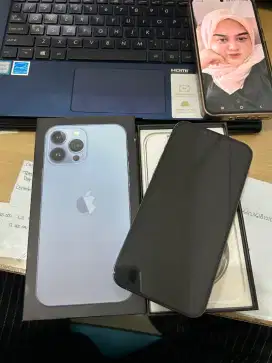 SECOND IPHONE 13 PRO MAX 128GB BLUE BEKAS GARANSI RESMI BH82%
