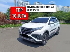 TOYOTA RUSH S TRD SPORTIVO AT 2019 PUTIH PROMO MURAH DP MINIM 10 JUTA