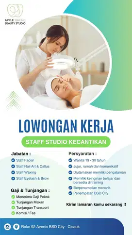 LOWONGAN KERJA KECANTIKAN - Fee & Bonus