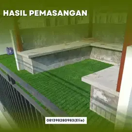 Rumput Sintetis no ribet | Rumput dekoran | Rumput Taman