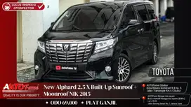 Toyota New Alphard 2.5 X Built-Up Sunroof + Moonroof NIK 2015