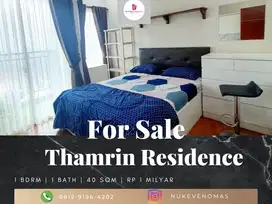 Dijual Apartement Thamrin Residence 1 BR Furnished Bagus Mid Floor