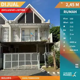 Dijual Rumah Bagus Terawat Dekat Mall di Dieng Townhouse Malang