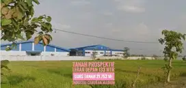Tanah area Industri LD 133 mtr, dekat Exit Tol CARUBAN, Berkelas