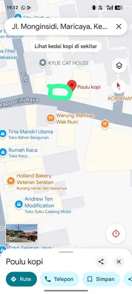 Tanah Rappocini Raya Lebar 35 meter  Panjang 15 meter  Tengah Kota