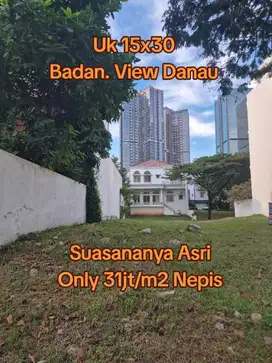 Jarang ada kavling PIK 1 luas 15x30 badan kotak dekat akses tol