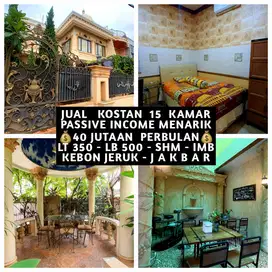 JUAL KOS KOST KOSAN KOSTAN 15 KAMAR KOMPLEK VILLA ARTERI KEBON JERUK