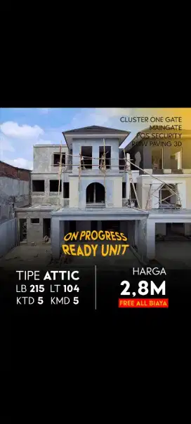 Rumah Mewah 3Lantai Gajah Mungkur