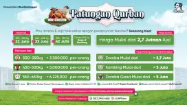 Hewan Qurban. Sapi, kambing dan domba