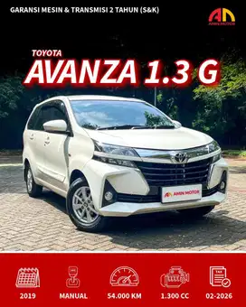 (KM 54rb) Toyota Avanza G M/T 2019 Manual 1.3
