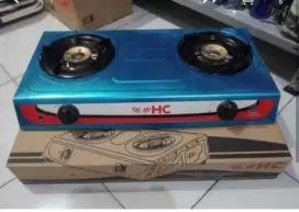 Jual kompor gas merk HC dua tungku masih baru
