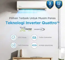 PROMO AC MIDEA 1/2 PK INVERTER GARANSI RESMI 10 + 5 TAHUN ANTI KARAT