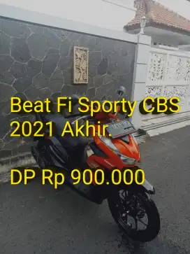 Beat 2021. Pajak ON. KM Low. Standar. Mulus. Ban Baru. Cash/Kredit/TT