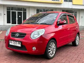 Kia picanto cosmo matic 1.1 merah mulus 2009 pemakaian 2010 pajak ON