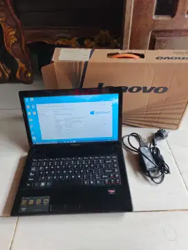 Laptop lenovo Ram 8gb layar 14 windows 10 lengkap siap pake ktk mnus