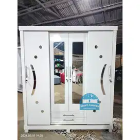 LEMARI SLEDING 4 PINTU / LEMARI PAKAIAN / LEMARI SLIDING MURAH