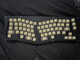 Dorisu keyboard mechanical black alice ergonomic hitam black doff