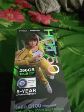hp infinix hot 50 6/256 segel box