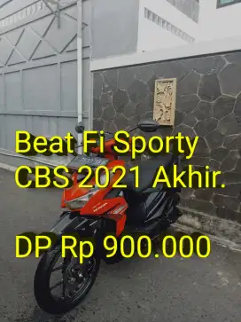 Beat 2021. Pajak ON. KM Low. Standar. Mulus. Ban Baru. Cash/Kredit/TT