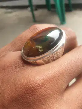 Batu Pancawarna  Garut Ring Perak