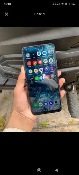 Realme c15 ram 4/64 gb jaringan 4g batre awet