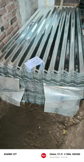 Seng Gelombang baru. Ukuran 1.80x80