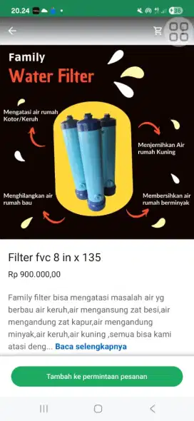 Family water filter