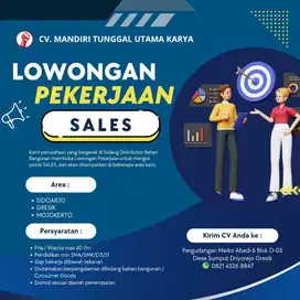 LOWONGAN SALES BAHAN BANGUNAN