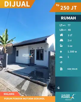 Rumah Di Perumahan Pondok Mutiara Dengkol Singosari Malang(OLX650)