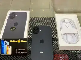 Iphone 16/128gb Black garansi ibox 12 mei 2026 bh 100% cc 0