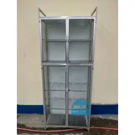RAK PIRING 2 PINTU / RAK FULL BOX/ RAK MAKANAN / RAK DAPUR / RAK POLOS