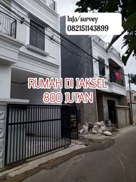 Jual Rumah Cluster 2 Lantai+Rooftop Akses mobil di Jagakarsa Jaksel
