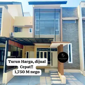 Turun harga, diJual Cepat!!  Rumah Minimalis dalam Cluster dgn lokasi